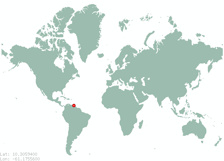 Rio Claro in world map